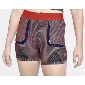 NWT NIKE X Gyakusou Utility Shorts Red Black GIRA Tights Running Shorts Sz L